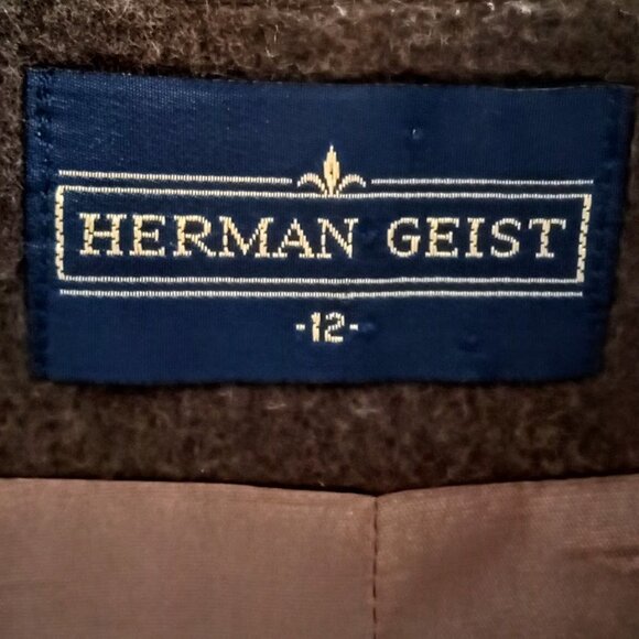 Vintage Herman Geist Brown Embroidered Wool Jacket - Picture 6 of 7